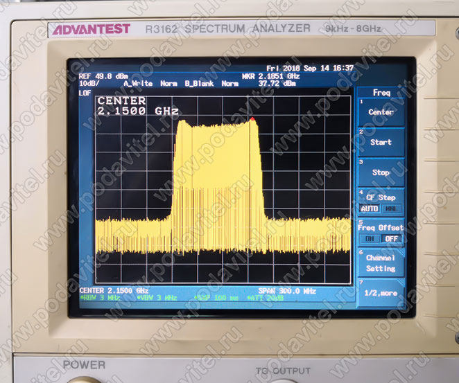 Тестирование частоты 3G/UMTS  2110-2170 МГц - 30dbm / 10W